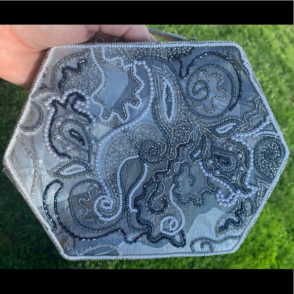 💚💚 Beautiful vintage HASHIMOTO evening bag! - Picture 3 of 6